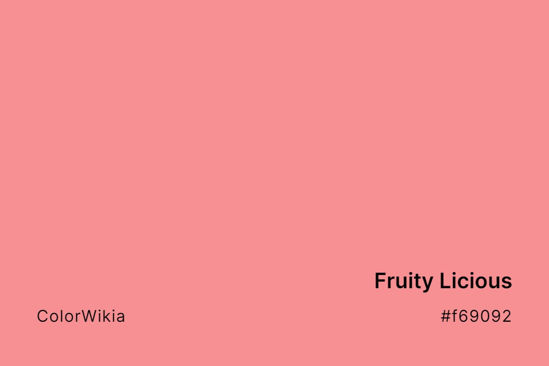 Fruity Licious Color – #f69092: Codes and Complete Breakdown