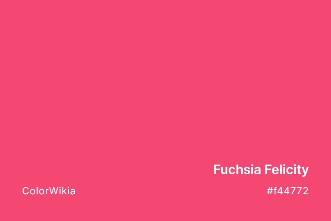 Fuchsia Felicity Color – #f44772: Codes and Complete Breakdown