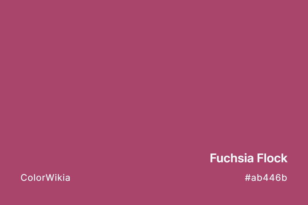 Fuchsia Flock Color – #ab446b: Codes and Complete Breakdown