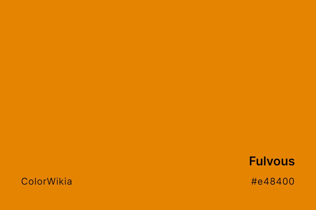Fulvous Color – #e48400: Codes and Complete Breakdown