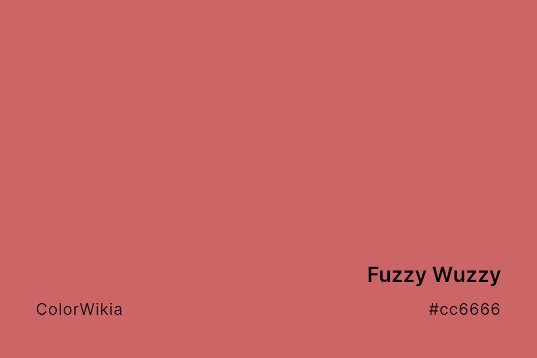 fuzzy wuzzy color cc6666