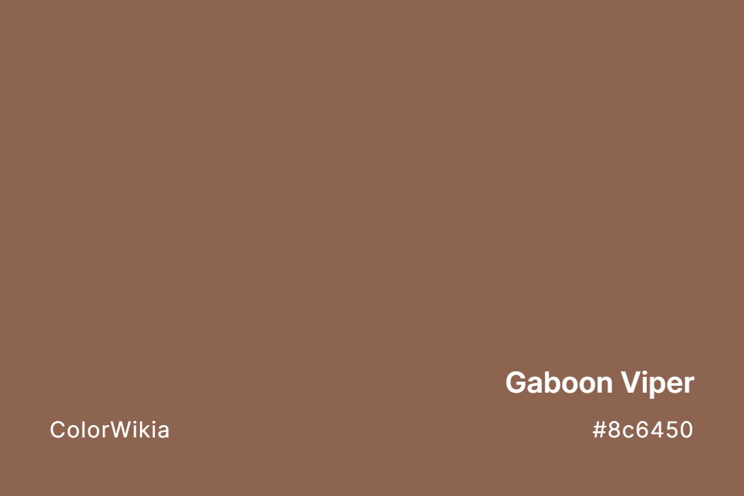 gaboon viper color 8c6450