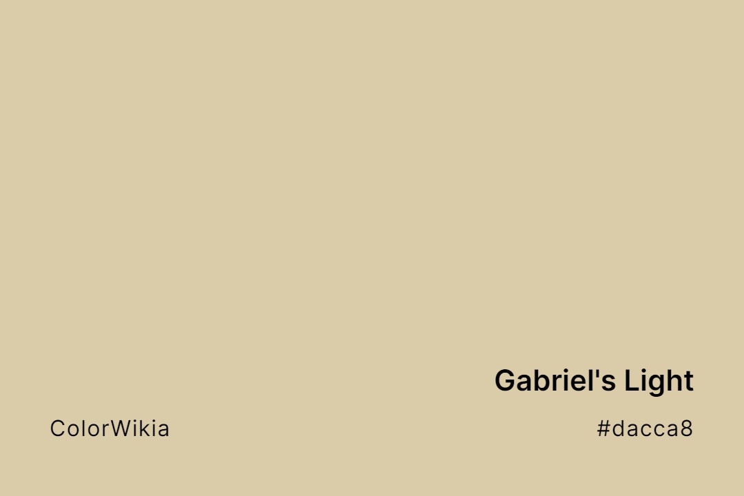Gabriel’s Light Color – #dacca8: Codes and Complete Breakdown