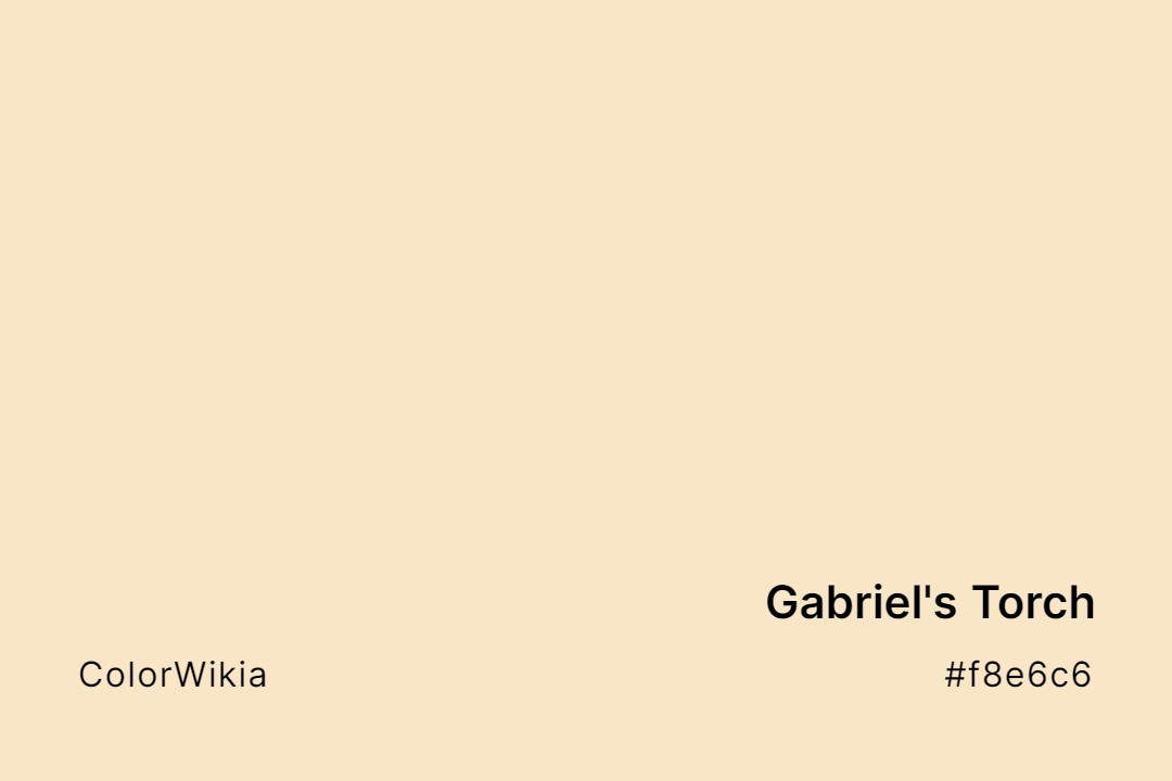 Gabriel’s Torch Color – #f8e6c6: Codes and Complete Breakdown