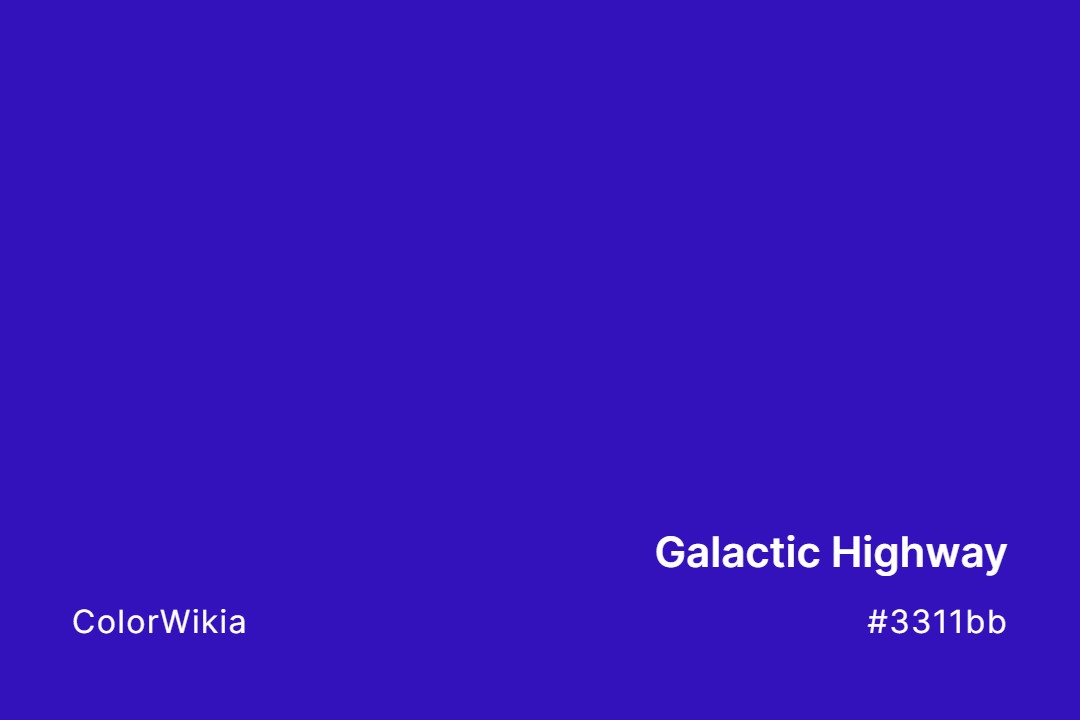 galactic highway color 3311bb