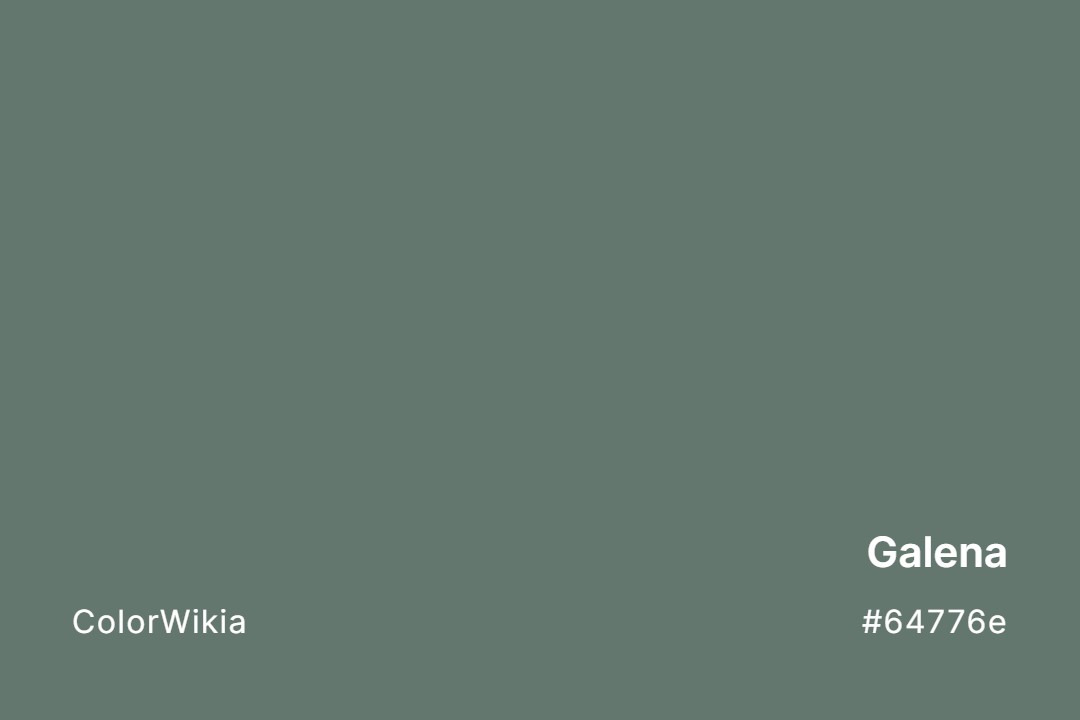 Galena Color – #64776e: Codes and Complete Breakdown