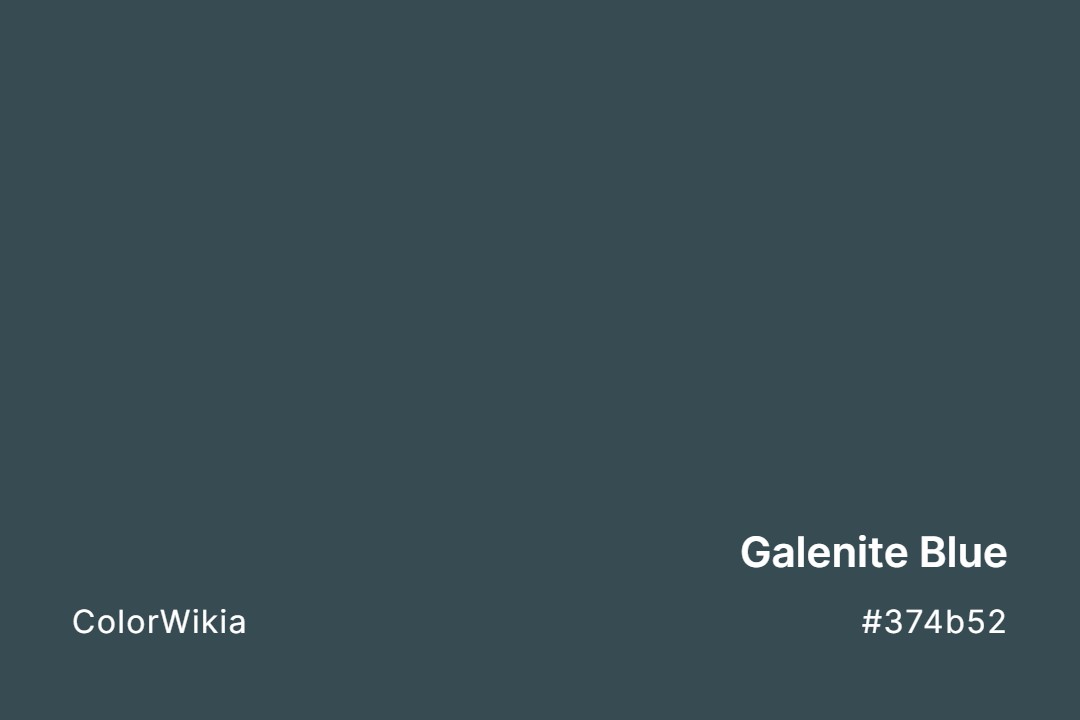 Galenite Blue Color – #374b52: Codes and Complete Breakdown