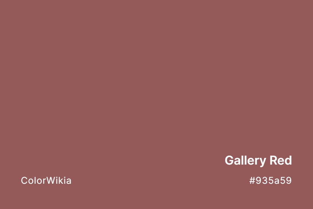 Gallery Red Color – #935a59: Codes and Complete Breakdown