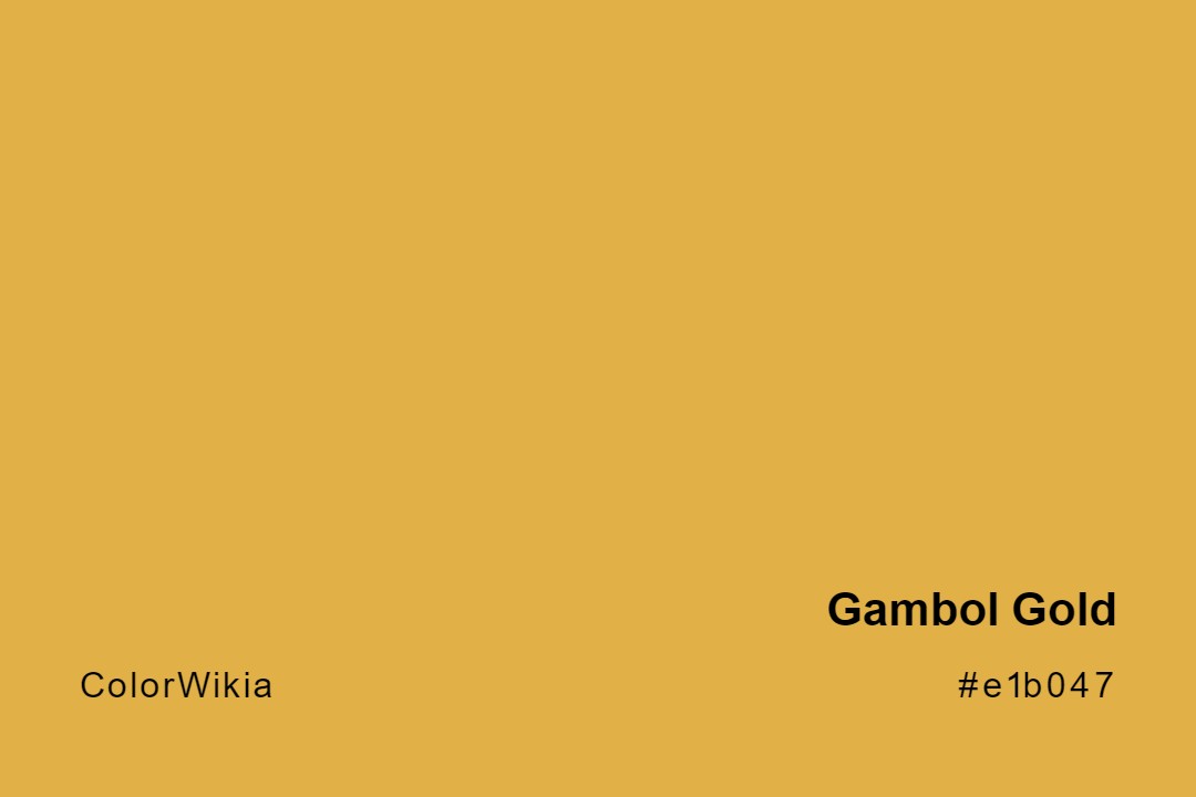 Gambol Gold Color – #e1b047: Codes and Complete Breakdown
