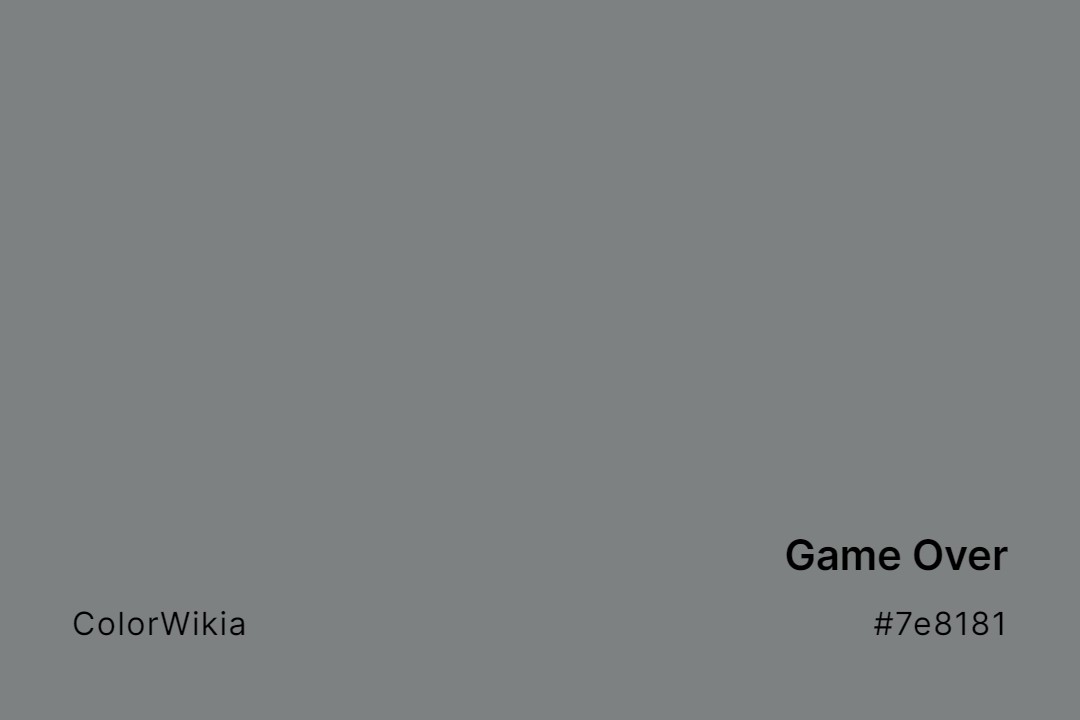 Game Over Color – #7e8181: Codes and Complete Breakdown