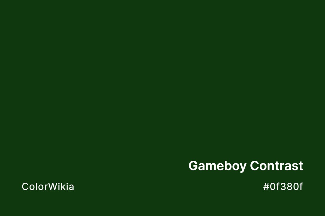 gameboy contrast color 0f380f