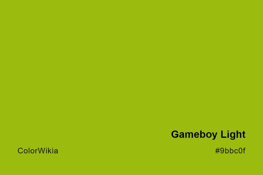 gameboy light color 9bbc0f