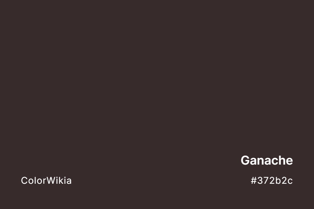 Ganache Color – #372b2c: Codes and Complete Breakdown