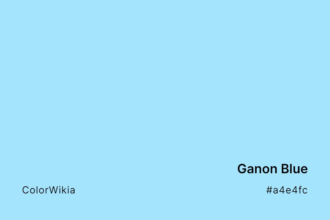 Ganon Blue Color – #a4e4fc: Codes and Complete Breakdown