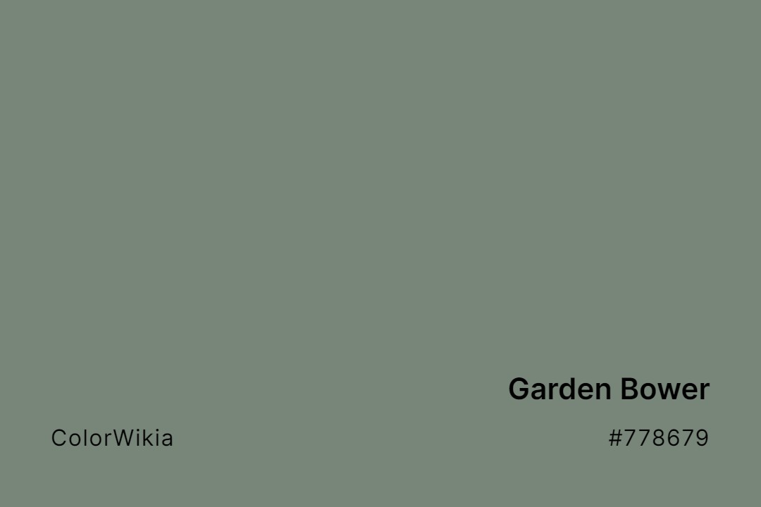 Garden Bower Color – #778679: Codes and Complete Breakdown