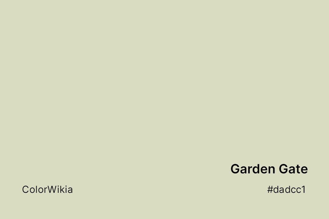 Garden Gate Color – #dadcc1: Codes and Complete Breakdown