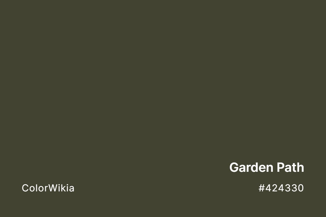 Garden Path Color – #424330: Codes and Complete Breakdown
