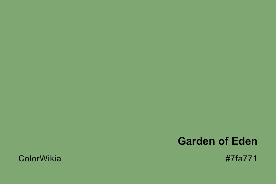 garden of eden color 7fa771