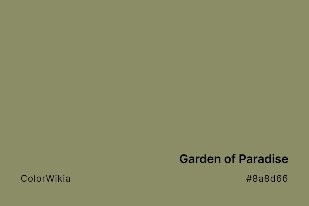 garden of paradise color 8a8d66