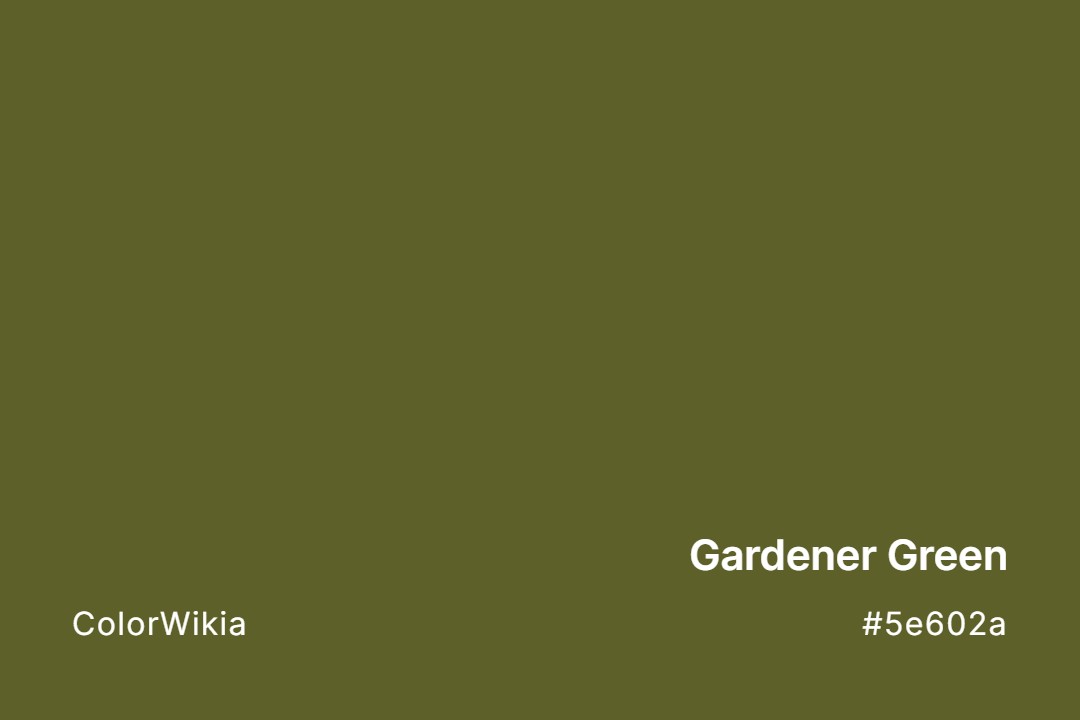 Gardener Green Color – #5e602a: Codes and Complete Breakdown