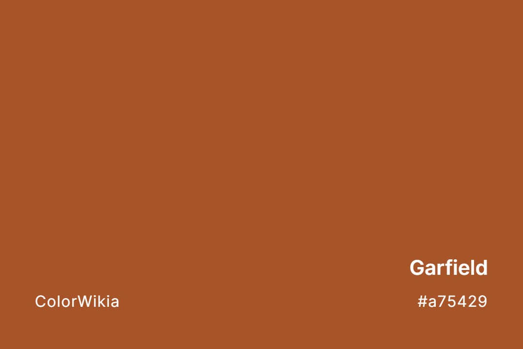 Garfield Color – #a75429: Codes and Complete Breakdown