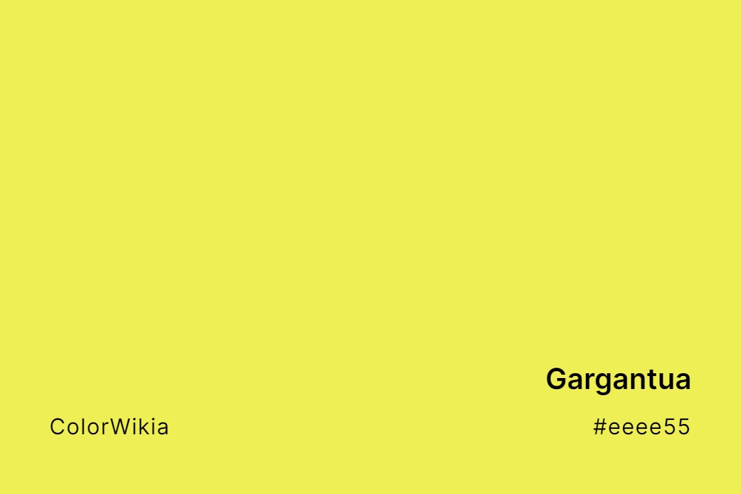 Gargantua Color – #eeee55: Codes and Complete Breakdown