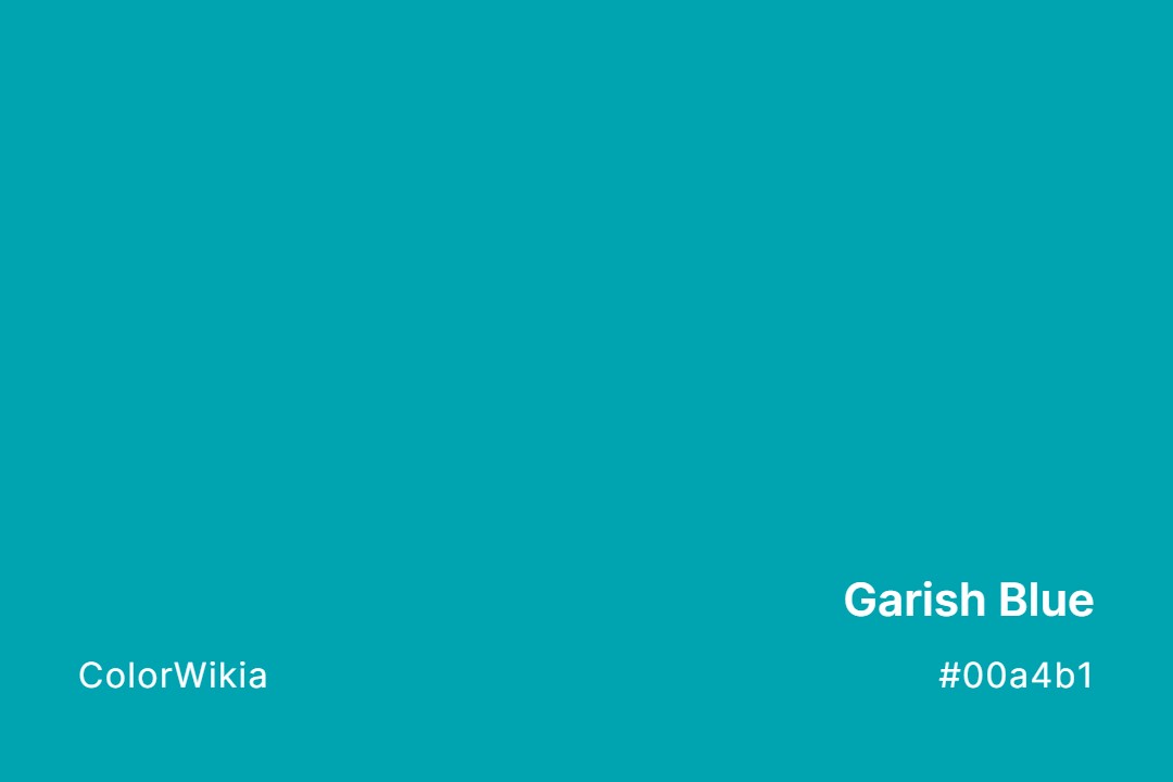 Garish Blue Color – #00a4b1: Codes and Complete Breakdown