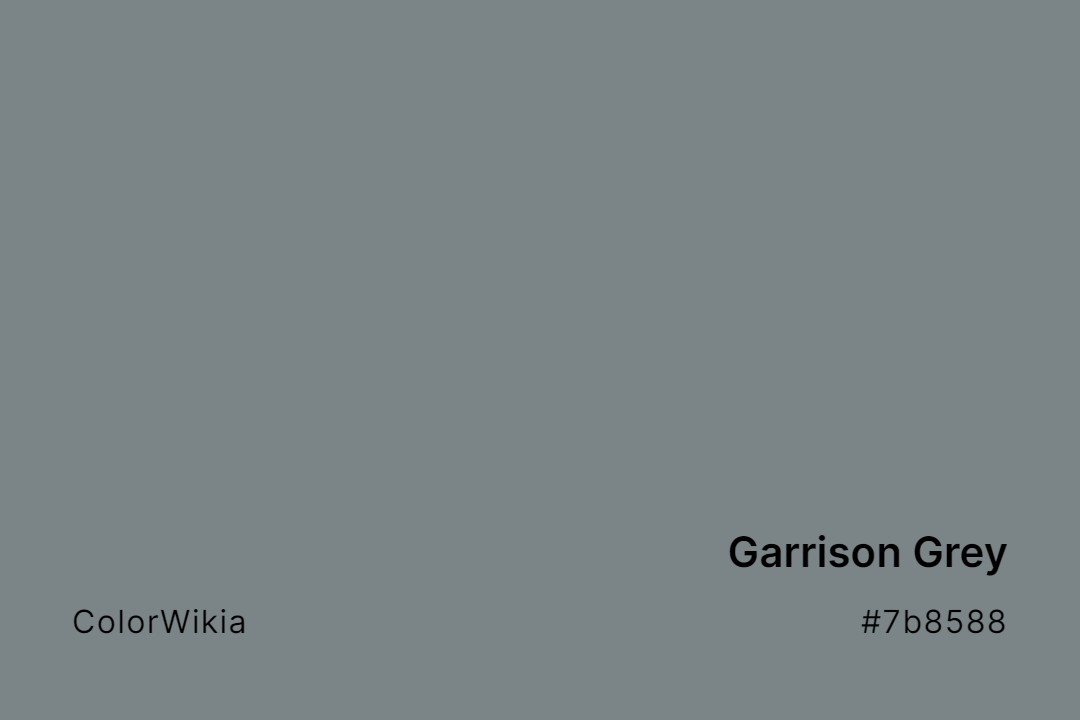 Garrison Grey Color – #7b8588: Codes and Complete Breakdown