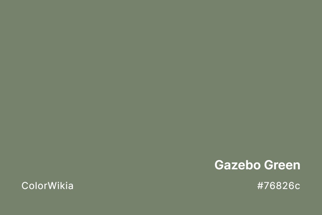 gazebo green color 76826c