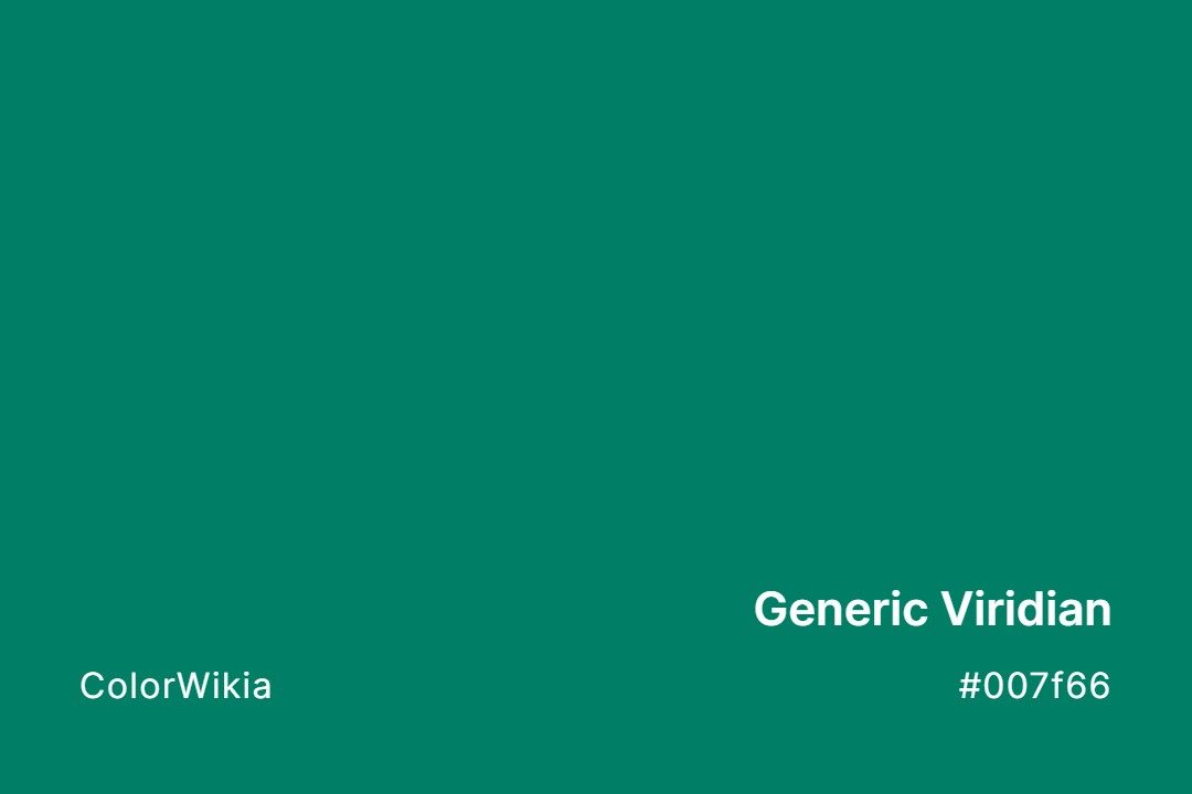 generic viridian color 007f66