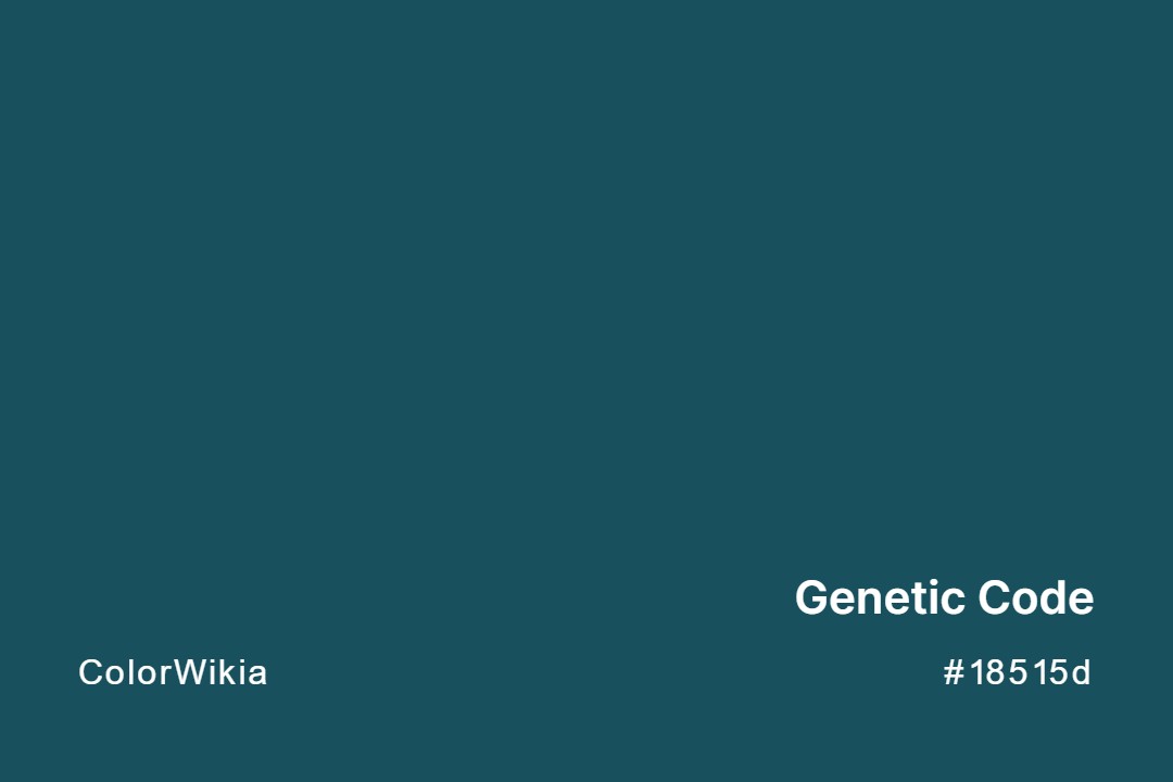 Genetic Code Color – #18515d: Codes and Complete Breakdown