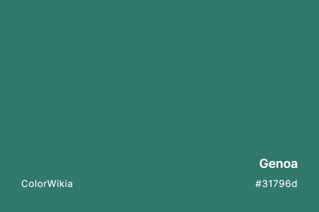 Genoa Color – #31796d: Codes and Complete Breakdown
