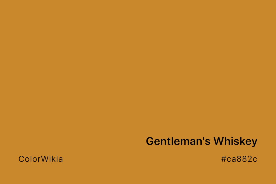 gentlemans whiskey color ca882c