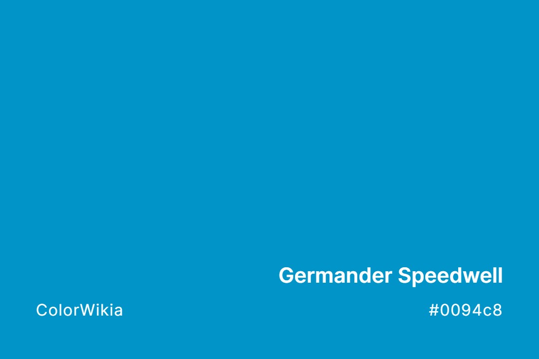 Germander Speedwell Color – #0094c8: Codes and Complete Breakdown