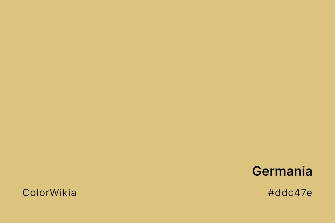 Germania Color – #ddc47e: Codes and Complete Breakdown
