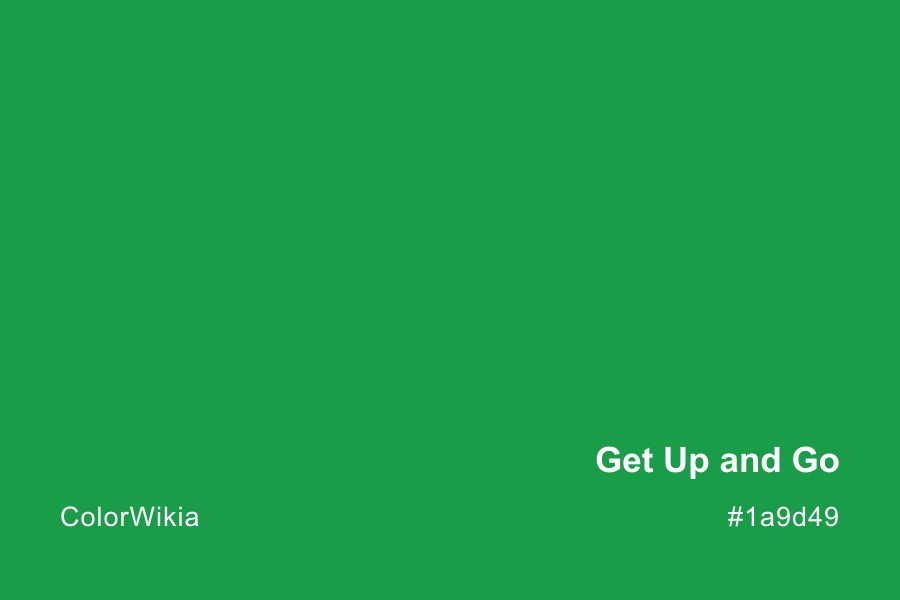 Get Up and Go Color – #1a9d49: Codes and Complete Breakdown