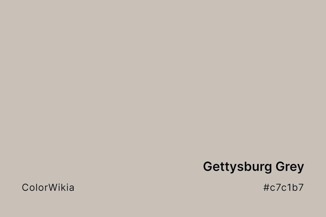 Gettysburg Grey Color – #c7c1b7: Codes and Complete Breakdown