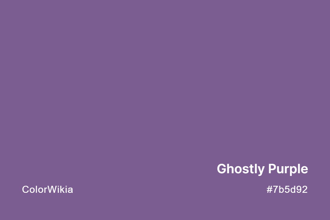 ghostly purple color 7b5d92