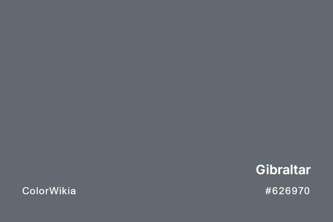 Gibraltar Color – #626970: Codes and Complete Breakdown