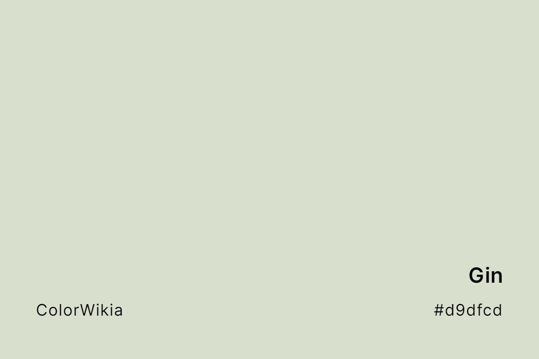 gin color d9dfcd