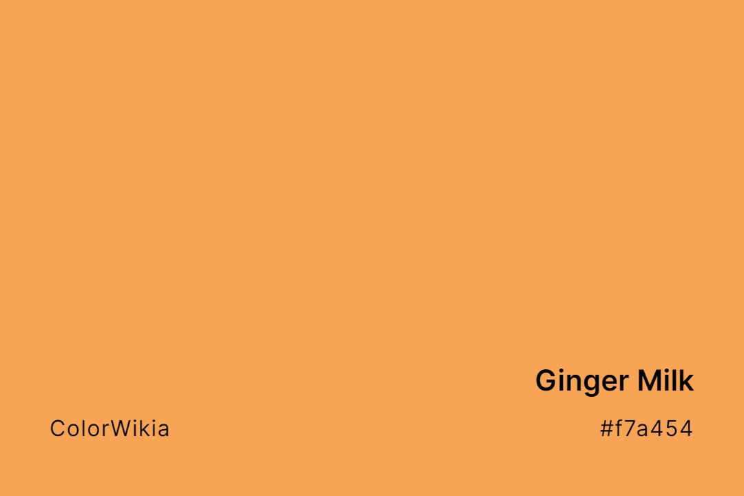 ginger milk color f7a454