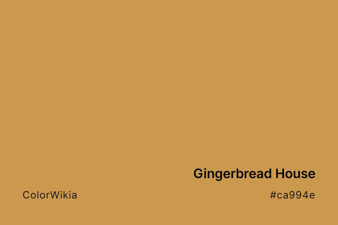 gingerbread house color ca994e