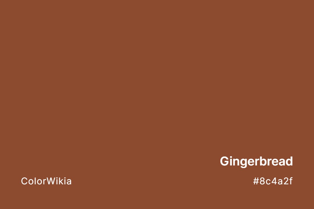gingerbread color 8c4a2f