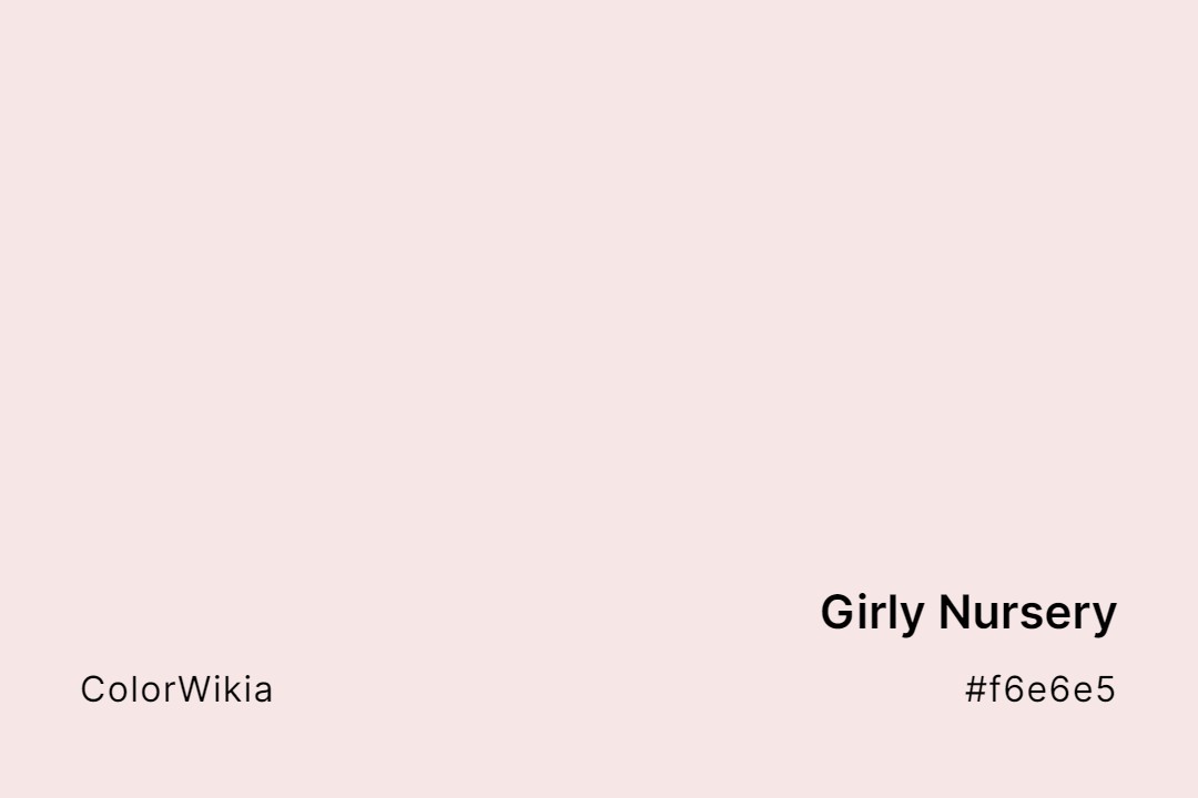 Girly Nursery Color – #f6e6e5: Codes and Complete Breakdown