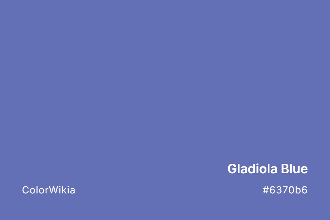 gladiola blue color 6370b6