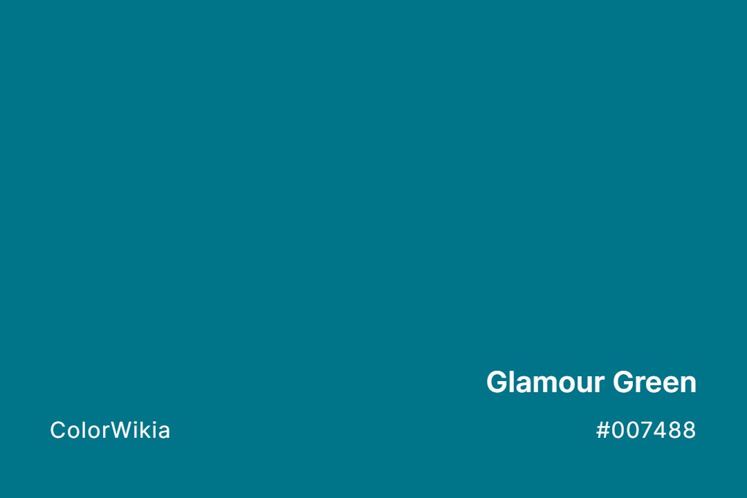 glamour green color 007488
