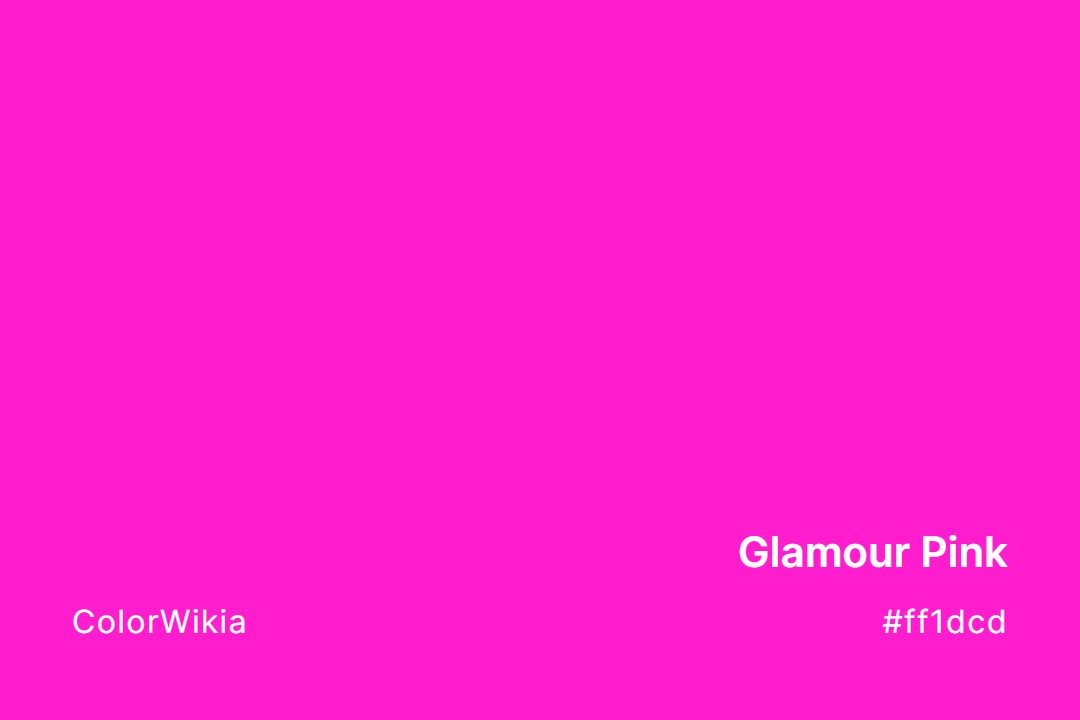 glamour pink color ff1dcd