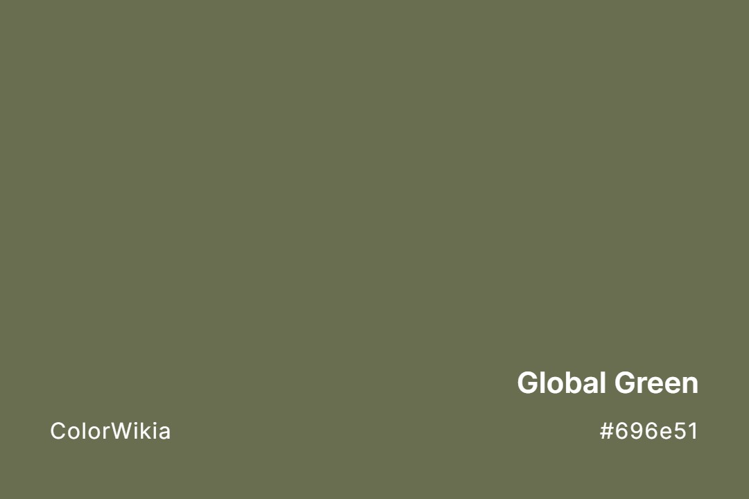 Global Green Color – #696e51: Codes and Complete Breakdown