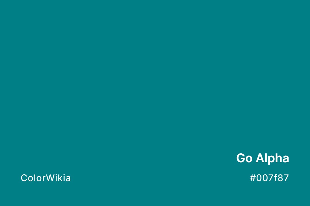 go alpha color 007f87