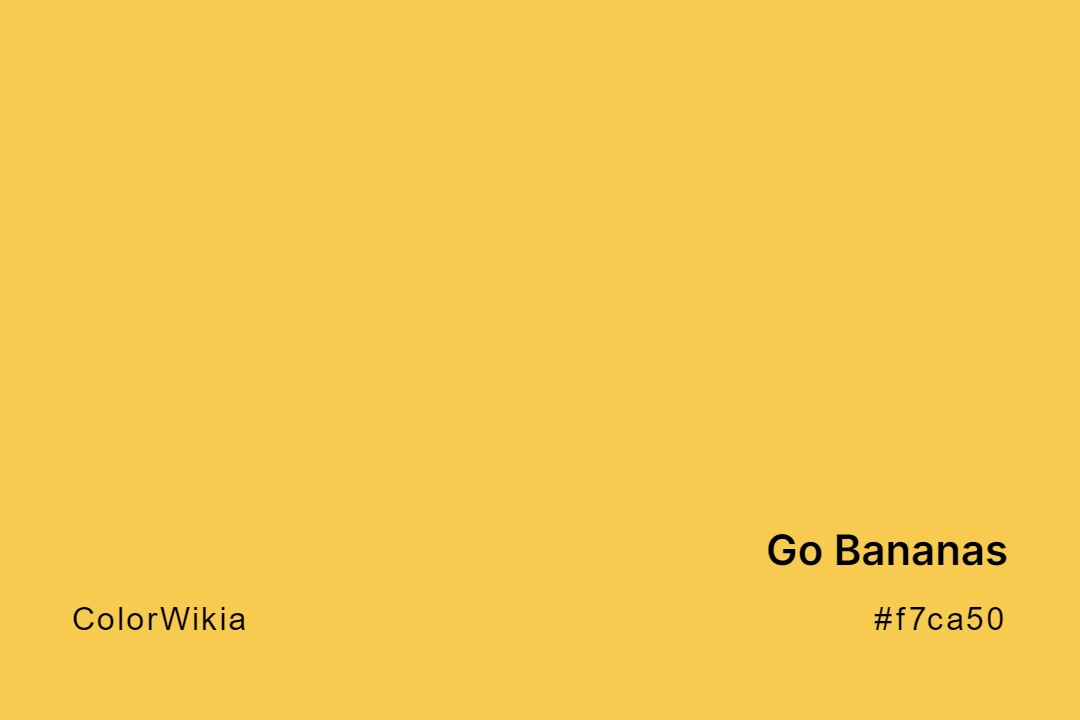 go bananas color f7ca50